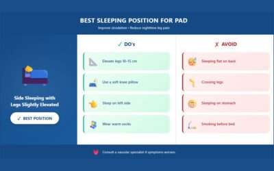 Best Sleeping Position for Peripheral Artery Disease (PAD)